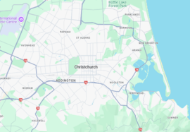 Christchurch map