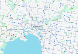 Melbourne map