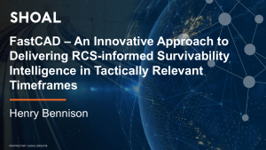 FastCAD – An innovative approach to delivering maritime platform RCS within tactically relevant timeframes